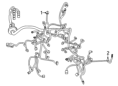 2015 Toyota 4Runner Wiring Harness Engine Harness Diagram for 82121-35F00