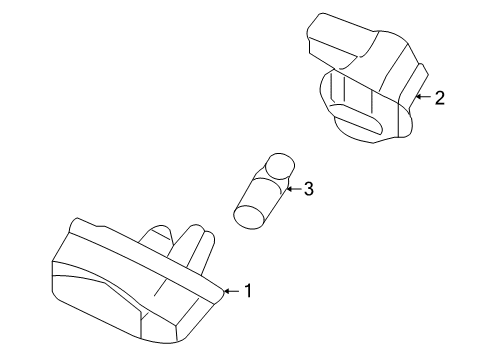 2007 Acura RL Bulbs Lamp Unit Diagram for 34102-SJA-013