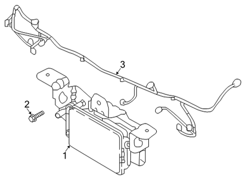 2020 Kia Niro Parking Aid Wiring Harness-Fr Bu Diagram for 91890G5070