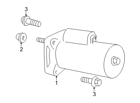 1999 Dodge Dakota Starter Engine Starter Diagram for 56041013AF