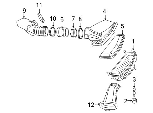 2008 Pontiac G8 Powertrain Control Rear Oxygen Sensor Diagram for 92210450