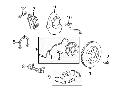 2018 GMC Sierra 1500 Anti-Lock Brakes Modulator Valve Diagram for 84256784