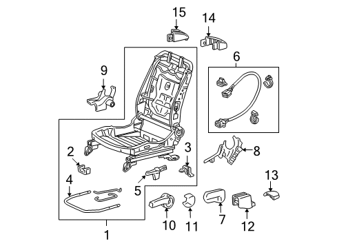 2012 Honda Accord Tracks & Components Protector (Lower) Diagram for 81271-TA0-A01