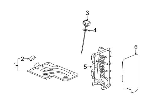 2008 Pontiac Torrent Transaxle Parts Filter Diagram for 24253593