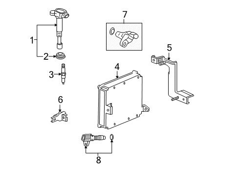 2010 Honda Element Ignition System Control Module, Engine (Rewritable) Diagram for 37820-PZD-A26