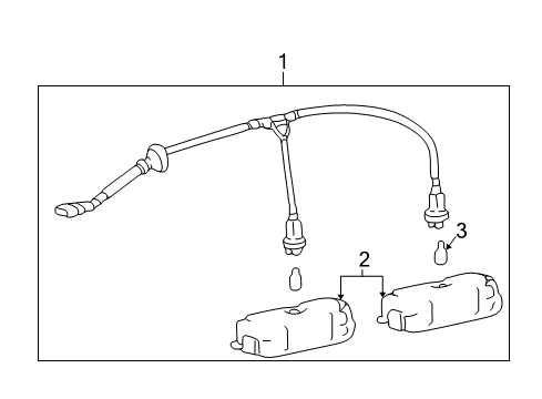 2002 Hyundai XG350 Bulbs Lens & Housing Assembly-License Lamp Diagram for 92510-29000