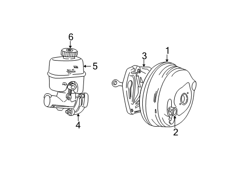 2005 Jeep Liberty Dash Panel Components Hose-Vacuum Supply Diagram for 52128318AC