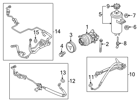 2011 BMW X5 Wiper & Washer Components Tandem Pump Diagram for 32416788958