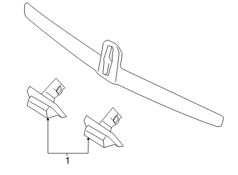 2010 Lincoln MKS License Lamps License Lamp Diagram for CA5Z-13550-A