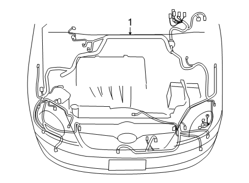 2004 Toyota Corolla Wiring Harness Wire Harness Diagram for 82153-02280