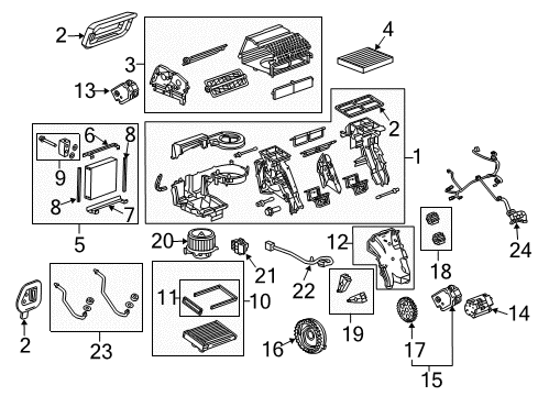 2016 Chevrolet Malibu Limited A/C Evaporator & Heater Components Expansion Valve Diagram for 13363526