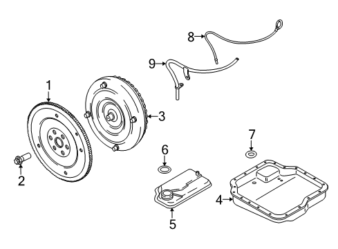 2013 Ford Transit Connect Automatic Transmission Tube Diagram for 8S4Z-7A228-A