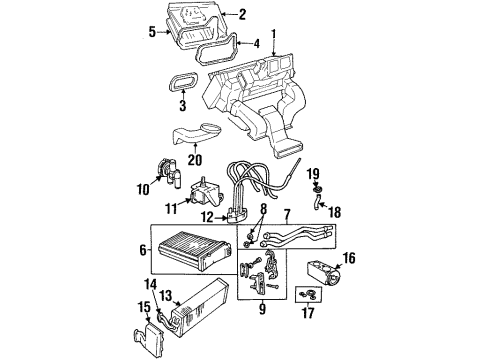 1999 Cadillac Catera Air Conditioner Receiver & Dehydrator, A/C Diagram for 52482791
