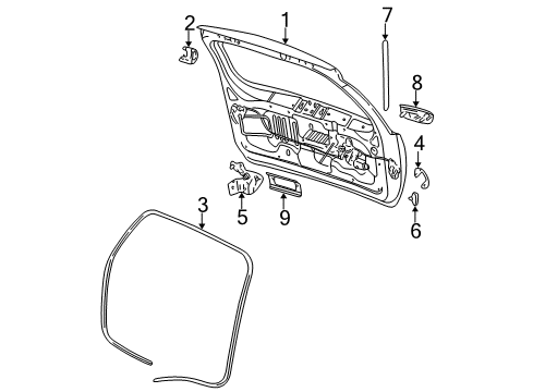 2004 Jeep Grand Cherokee Lift Gate LIFTGATE-LIFTGATE Diagram for 55256177AE