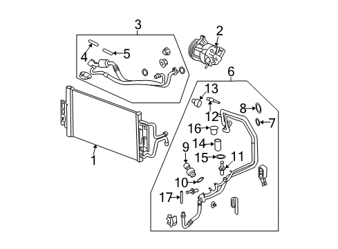 2005 Pontiac Grand Prix Air Conditioner Filter Diagram for 10356437