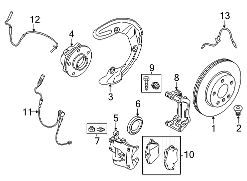 2021 BMW M235i xDrive Gran Coupe Front Brakes Heli-Coil Threaded Insert Diagram for 33306786621