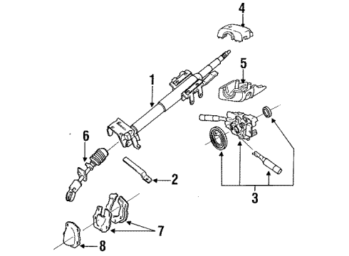 1994 Mercury Tracer Switches Front Wiper Switch Diagram for F4CZ13K359C