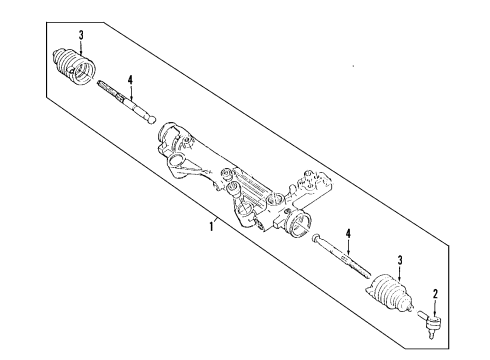 2007 Ford Freestar P/S Pump & Hoses, Steering Gear & Linkage Cooler Diagram for 5F2Z-3D746-A