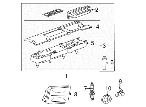 2006 Chevrolet Malibu Ignition System Ignition Coil Diagram for 12579177