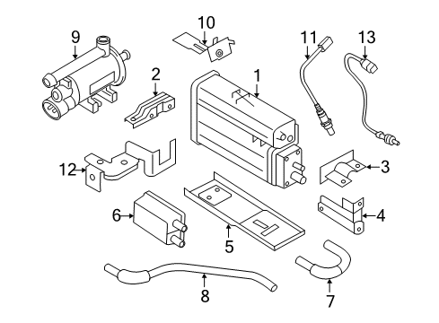 2011 Kia Optima Emission Components Hose-Vacuum Diagram for 313722T600