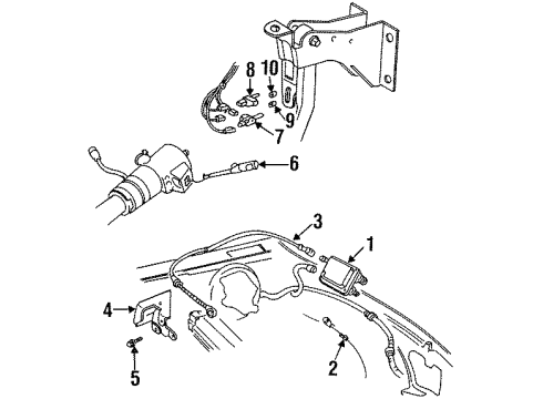 1994 Chevrolet Caprice Switches Module Asm-Cruise Control Diagram for 25140611