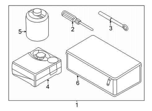 2022 Hyundai Tucson Jack & Components TOOL SET-OVM Diagram for 09130-N9000