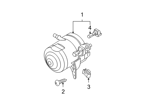 2006 BMW 330Ci Fog Lamps Screw Diagram for 07149156623