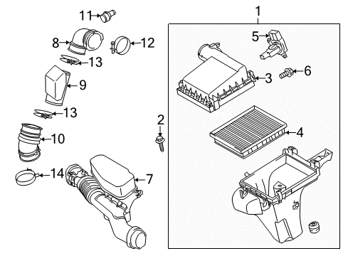 2017 Toyota Prius V Powertrain Control ECM Diagram for 89660-47A00