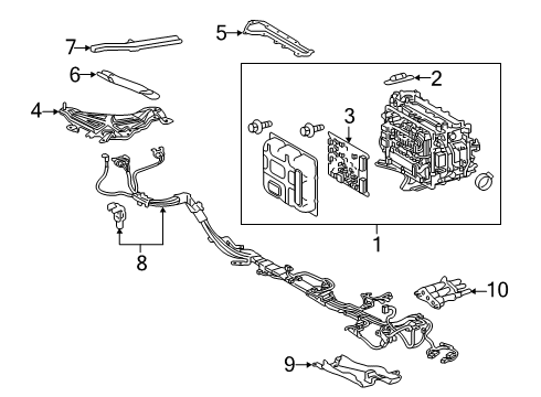 2018 Lexus RX450hL Electrical Components Bracket, Inverter, No Diagram for G925B-48050