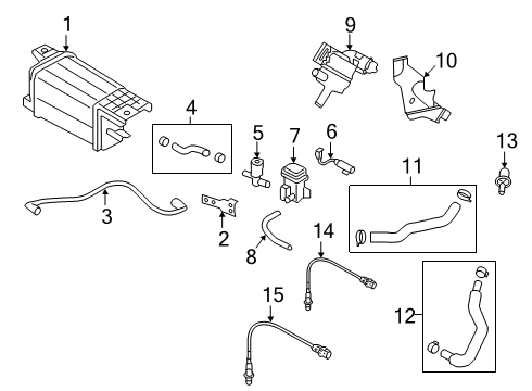 2020 Hyundai Veloster Emission Components Hose Assembly-PCV Diagram for 289122E041