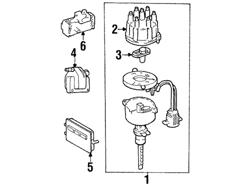 1997 Jeep Grand Cherokee Powertrain Control Engine Controller Module Diagram for R5010385AB