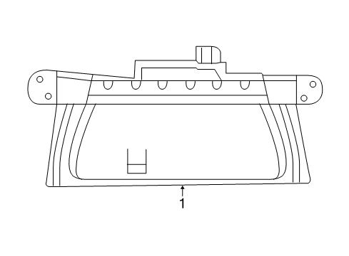 2008 Dodge Charger High Mount Lamps Lamp-Center High Mounted Stop Diagram for 4806263AC