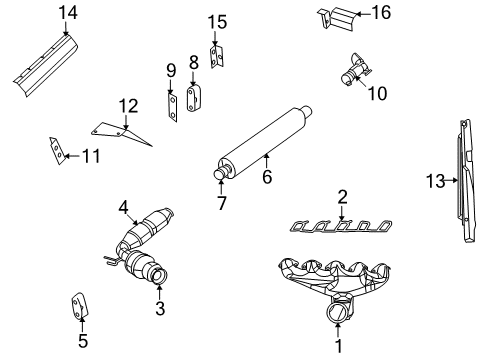 2008 Dodge Viper Exhaust Manifold Resonator-Exhaust Diagram for 5290387AF