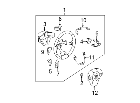 2008 Chevrolet Malibu Cruise Control System Switch, Automatic Transmission Man Shift Auxiliary Position Diagram for 15895322