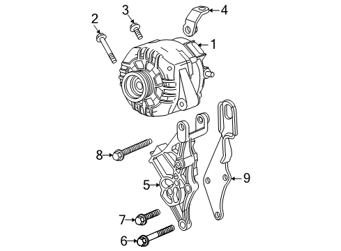 2004 Chevrolet Malibu Alternator Alternator Diagram for 15794597