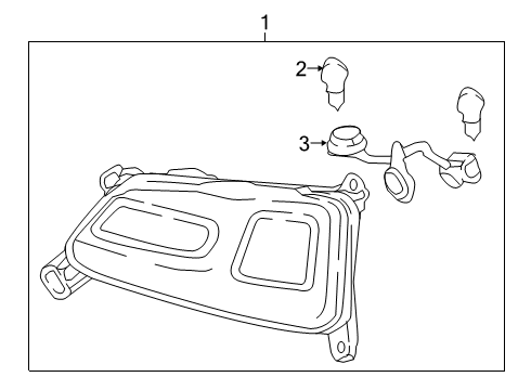 2020 Hyundai Kona Bulbs Lamp Assembly-Side Turn Signal & Rear, LH Diagram for 92405-J9000