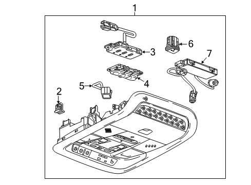 2019 Cadillac XT5 Anti-Theft Components Horn Diagram for 39119104