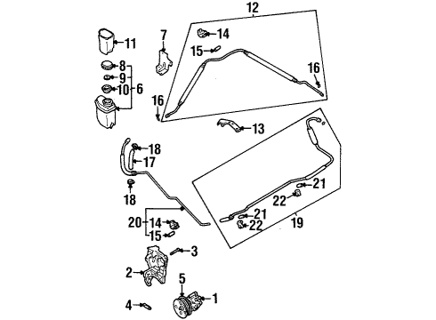 1999 Daewoo Leganza P/S Pump & Hoses, Steering Gear & Linkage, Speed Sensitive Steering Cap Seal Diagram for 96263717