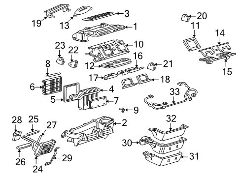 1998 Cadillac Seville Automatic Temperature Controls Filter, Pass Compartment Air Diagram for 52482840