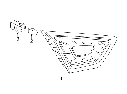 2015 Chevrolet Impala Bulbs Tail Lamp Assembly Diagram for 84043113
