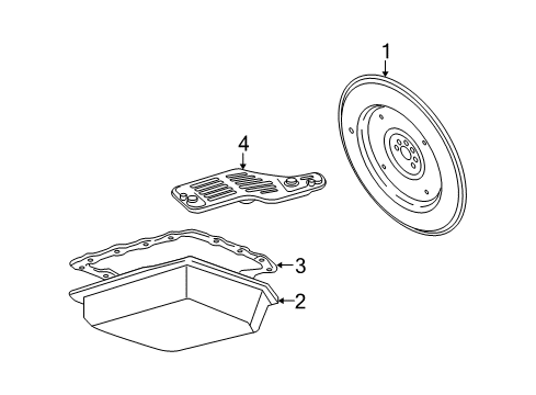 2014 Ford Mustang Clutch & Flywheel Flywheel Diagram for AR3Z-6375-A