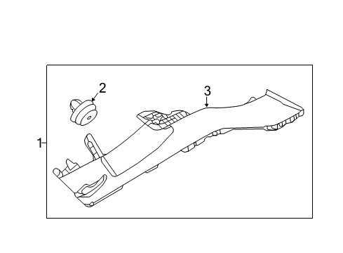 2018 Hyundai Tucson Interior Trim - Quarter Panels Trim Assembly-Rear Pillar LH Diagram for 85850-D3000-TTX