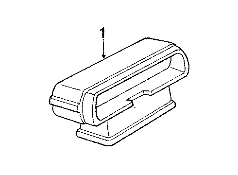 1990 Buick Century High Mount Lamps Lamp Asm-High Mount Stop Diagram for 16512377