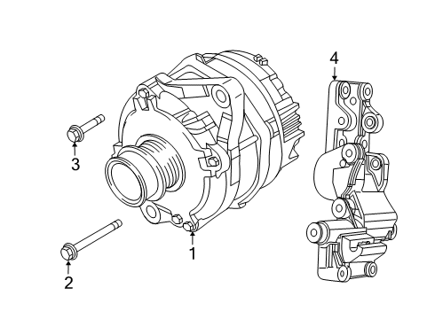 2010 Dodge Journey Alternator ALTERNATR-Engine Diagram for R4801490AA