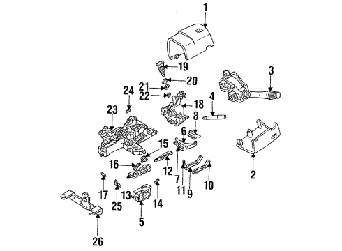 1993 Lincoln Mark VIII Switches Headlamp Switch Diagram for F5LY-11654-A