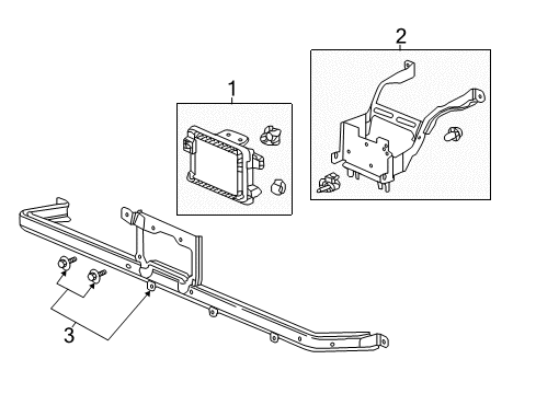 2016 Honda CR-V Cruise Control System Bracket Comp, Radar Diagram for 36804-T0A-000