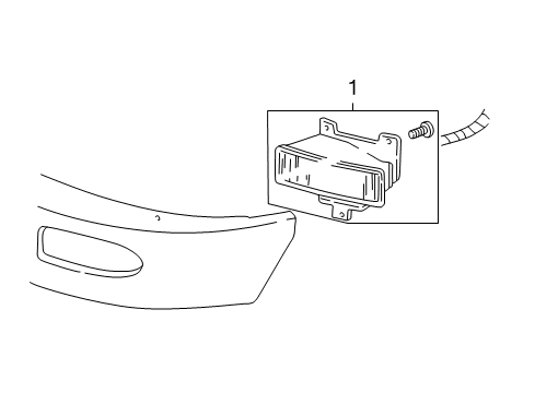 2003 Ford Expedition Fog Lamps Fog Lamp Assembly Diagram for 2L1Z-15200-AC