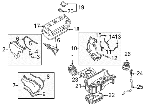 2002 Chrysler Sebring Filters FILTR Kit-Fuel Diagram for 4897866AA