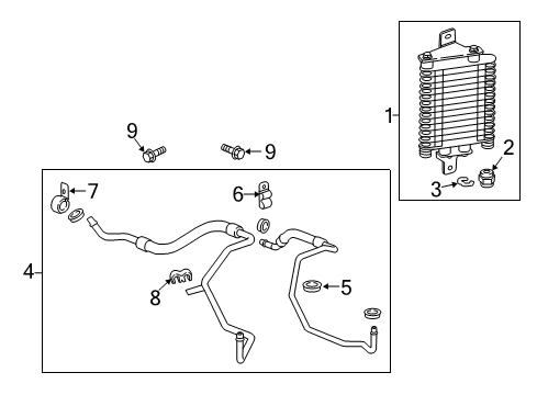 2016 Chevrolet Corvette Axle & Differential - Rear Cooler Diagram for 22908627