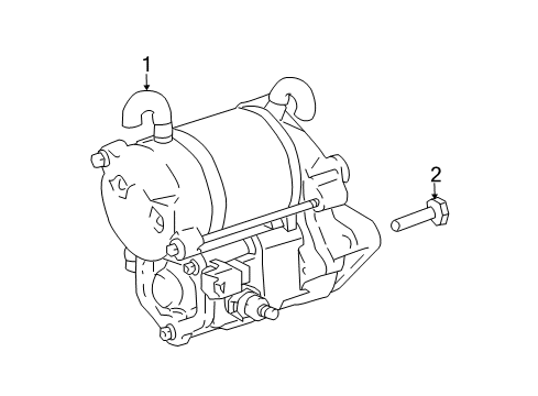 Diagram for 2004 Toyota 4Runner Starter 
